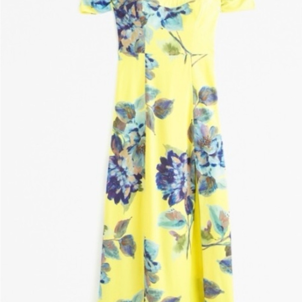 Abercrombie & Fitch Yellow Floral Dress